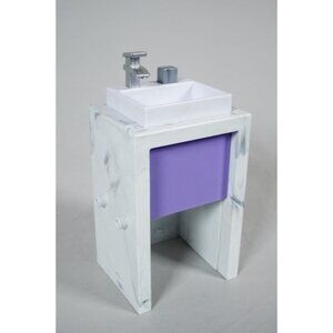 Rainbow High Doll House or Barbie BATHROOM SINK Replacement Furniture WORKS